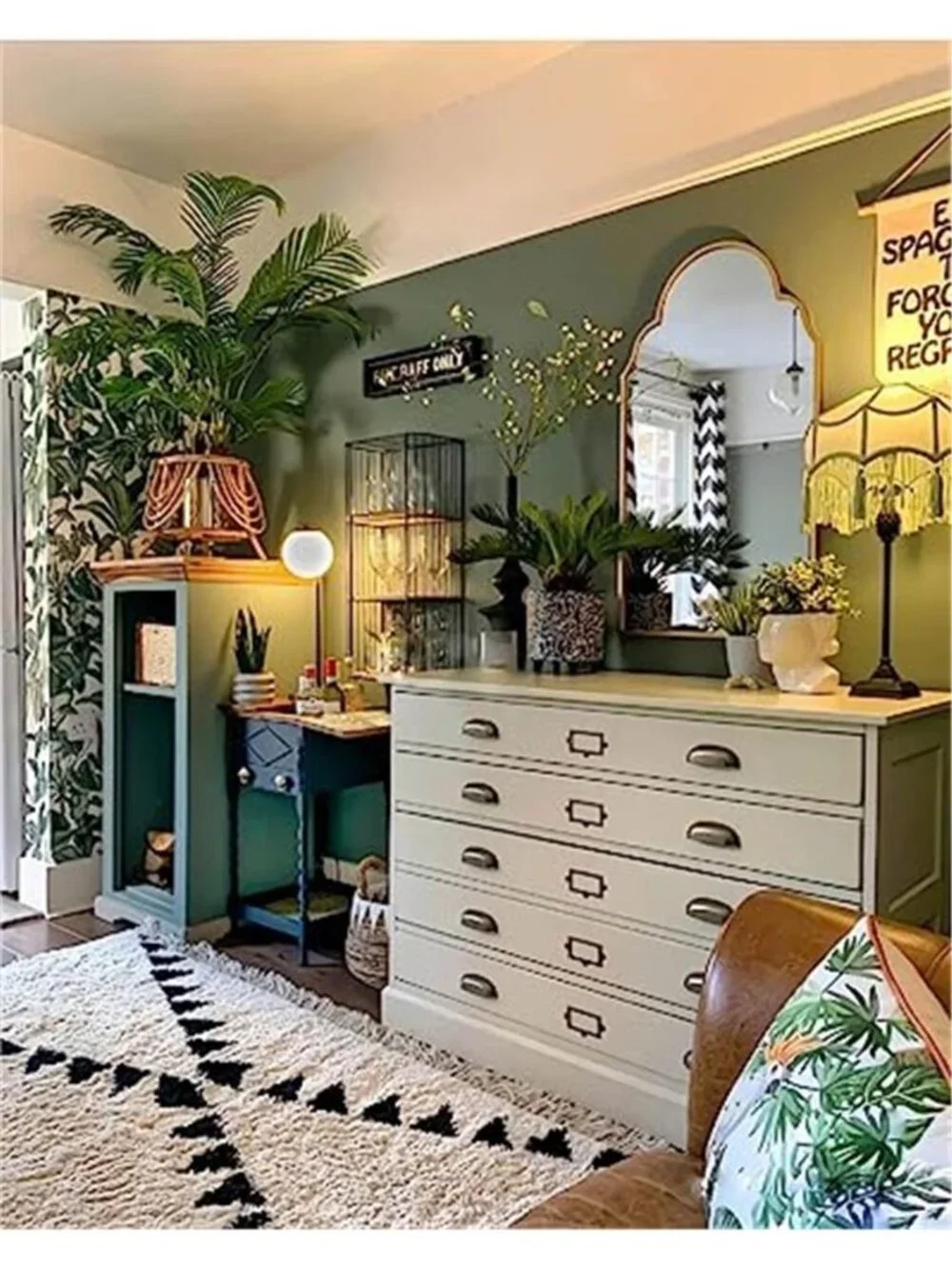Dark Green Peel Stick Wallpaper Vinyl Contact Paper Cabinet Countertop Decor